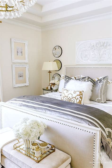 Luxurious Silver And Gold Bedroom Randi Garrett Design Silver