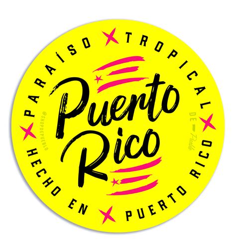 Hecho En Puerto Rico Sticker Puerto Rico Puerto Rico Trip Tshirt