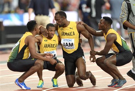 He kicks in about 5 gears higher. Usain Bolt injured in final relay race at World Athletics ...
