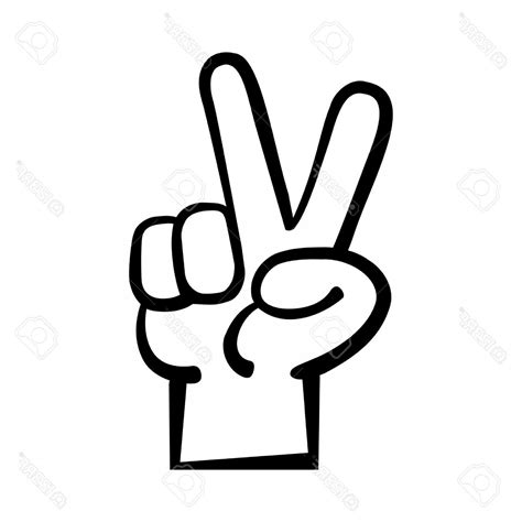 Peace Sign Hand Vector At Collection Of Peace Sign Hand Vector Free For