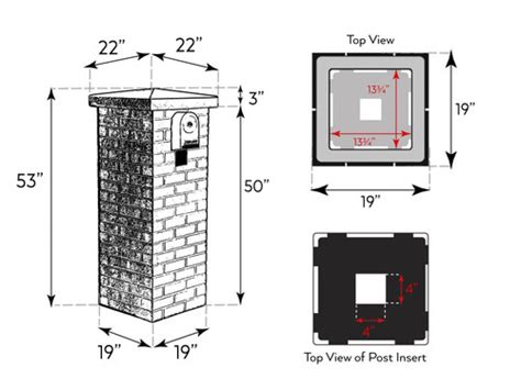 Carlton Traditional Brick Mailbox Kit Barron Designs