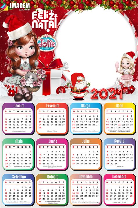 Las fases lunares del año 2021. Calendário 2021 PNG Feliz Natal da Jolie | Imagem Legal