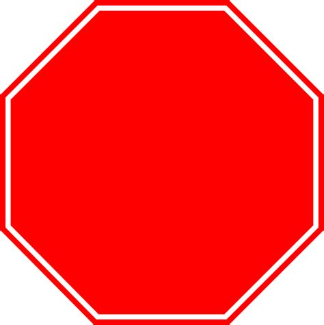 stop sign outline clipartsco