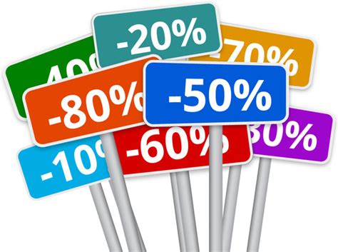 3d Selection Of Multicoloured Discount Signs Free Vector In Adobe