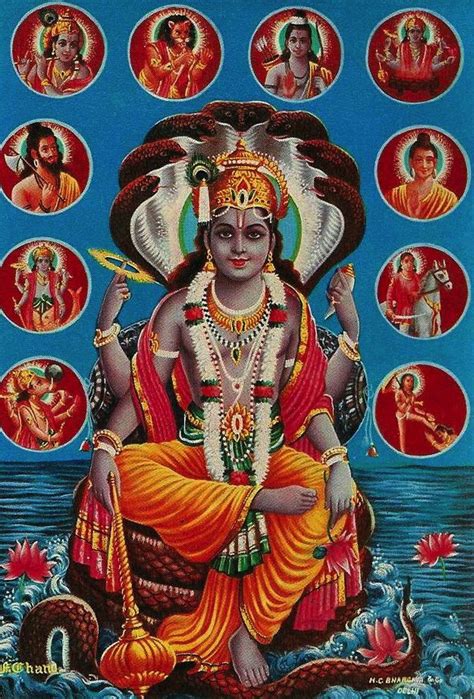 Lord Vishnu With The Ten Avatars Youtube Com Watch V Eu Itgvws
