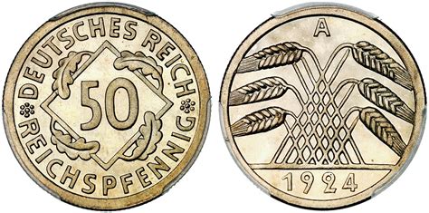 50 Reichspfennig 1924 A J 318