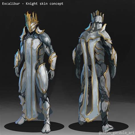 Warframe Capturas And Cosmetics On Instagram “knight Skin Concept For Excalibur By Chris Gardula