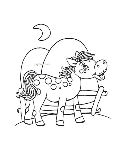 Foal Farm Animals Coloring Page For Kids ⋆ Printable Free Pdf