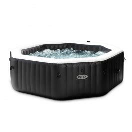 Let your worries bubble away as you unwind in the total relaxation of the intex purespa greywood deluxe 6 person portable inflatable hot tub jet spa.the greywood deluxe spa is a whole new level of indulgence with its sophisticated woodgrain pattern that adds a touch of elegance to any backyard. Spa gonflable Intex Carbone 6 places avec Jets et Bulles ...