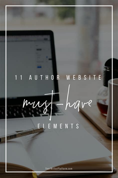 11 Author Website Must Have Elements Author Marketing Author