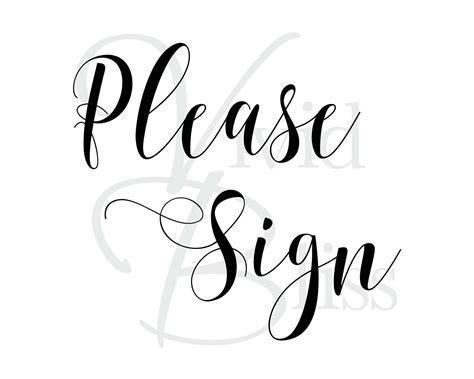 Please Sign 8x10 Instant Download Printable Sign Guest Book Etsy Canada