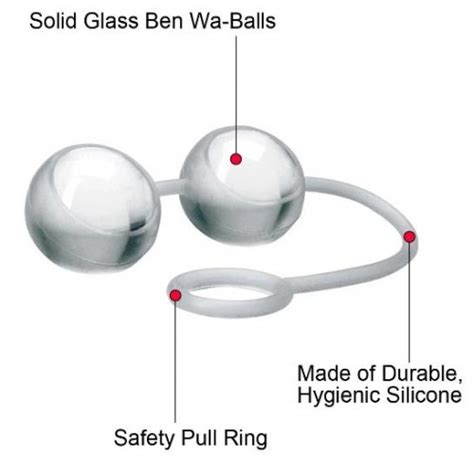 Climax Kegels Glass Ben Wa Balls With Silicone Strap Sex Toys And Adult