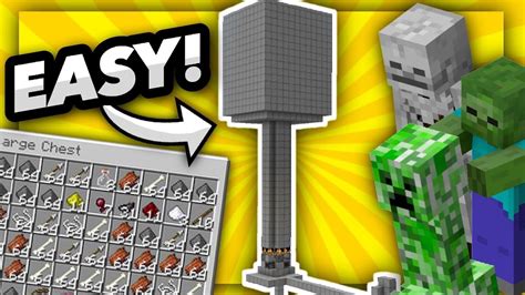 Easy Mob Farm Tutorial For Minecraft Bedrock Mcpe Xbox Ps4ps5