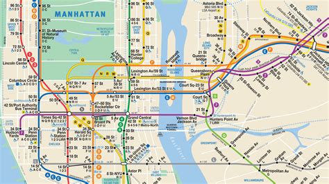 Printable Nyc Subway Map With Streets United States Map