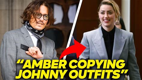 Is Amber Heard Copying Johnny Depps Courtroom Outfits Youtube