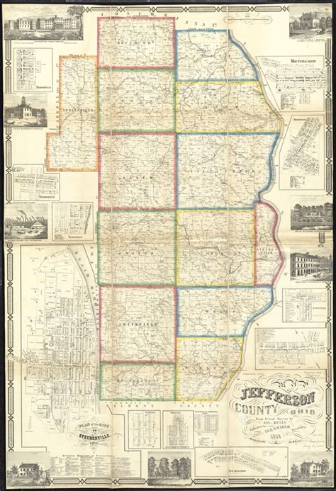 Map Of Jefferson County Ohio Digital Commonwealth