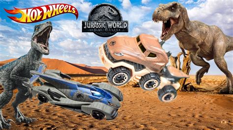 Hot Wheels Jurassic World Fallen Kingdom T Rex Truck And Velociraptor