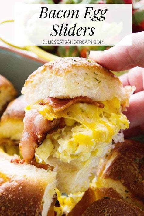 Cheesy Bacon Egg Breakfast Sliders Delicious Slider Sandwiches