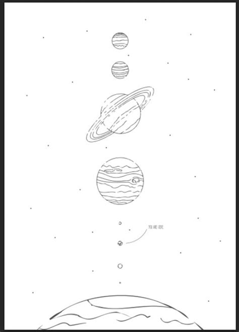 Solar System Line Drawing Free Download On Clipartmag