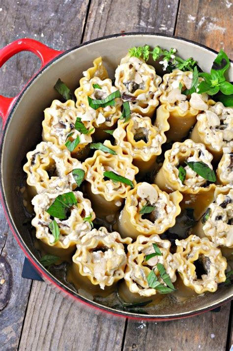 Repeat with all of your noodles. Vegan Truffle Ricotta and Mushroom Lasagna Roll-ups ...