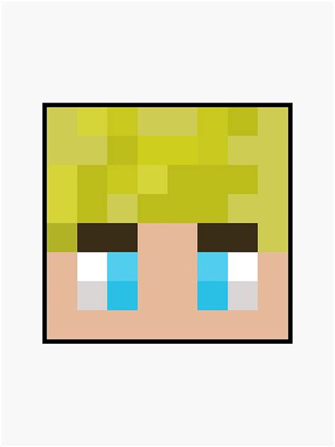 Tommyinnit Minecraft Face Sticker For Sale By Fane Items Redbubble