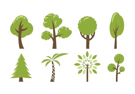 Tree Icon Vector Pack 137951 Vector Art At Vecteezy