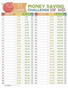 52 Week Money Challenge For Kids