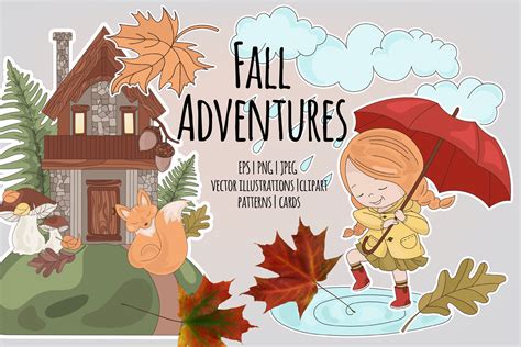 Autumn Season Cartoon Graphic By Farawaykingdom · Creative Fabrica