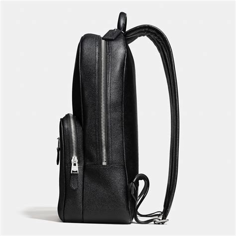Lyst Coach Hudson Backpack In Crossgrain Leather In Black For Men