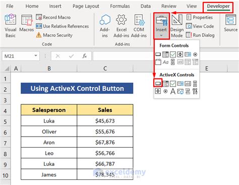 How To Create A Macro Button In Excel 3 Quick Methods