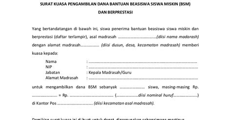 Paragraf ini menjadi penting untuk membatasi ruang gerak ataupun wewenang penerima kuasa dalam menjalankan kegiatan atas. 25+ Contoh Surat Kuasa Pengambilan Uang Bantuan Covid 19 ...