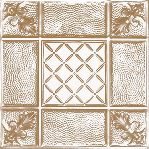 The metal ceiling can be easily installed or uninstalled offering access to the plenum. Shanko 2 ft. x 2 ft. Lay-in Suspended Grid Tin Ceiling ...