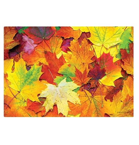 Autumn Leaves Paper Placemats 9 34in X 14in 25 Pack Walmart