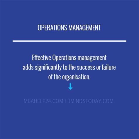 Operations | Business Minds Today | Operations management, Management ...