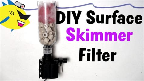 How To Make Diy Aquarium Filter Surface Skimmer Youtube
