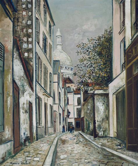 Saint Rustique Street 1921 Maurice Utrillo 1883 1955 Rue Maurice