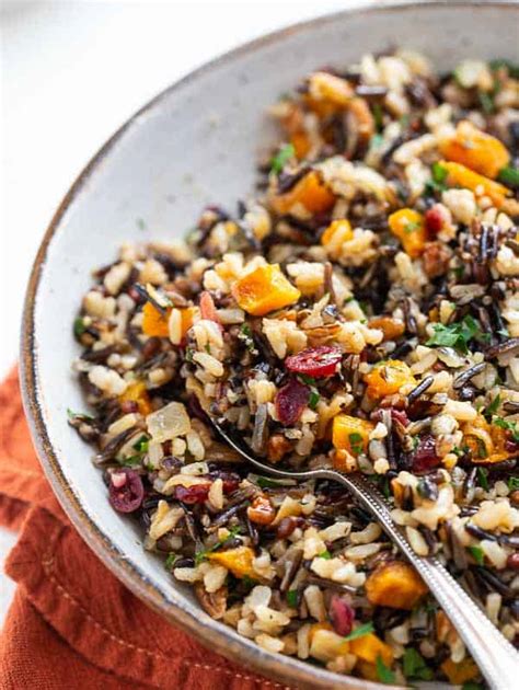 Butternut Squash Cranberry And Wild Rice Pilaf