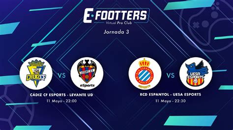 No hay pronósticos aún en este partido. Campeonato eFootters, en directo: Cádiz vs Levante y ...