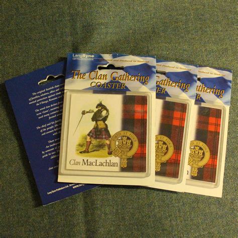 Maclachlan Clan Coasters Set Of 4