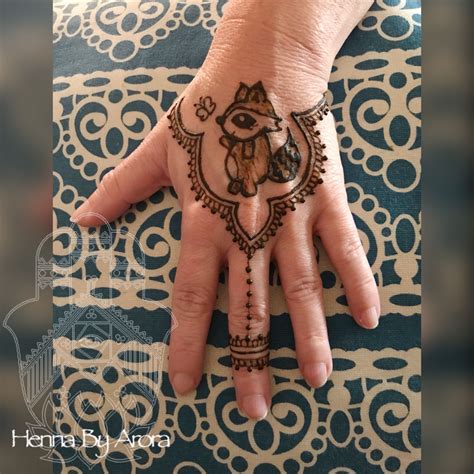 Raccoon Henna Henna By Arora Hennabyarora Henna Hand Tattoo Henna