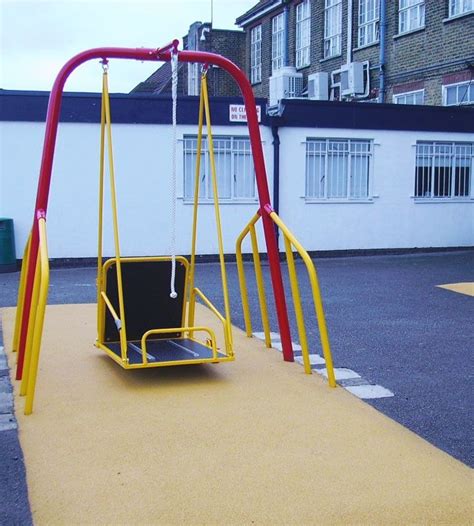 Inclusive Wheelchair Swing Schoolscapes Send Playground Equipment