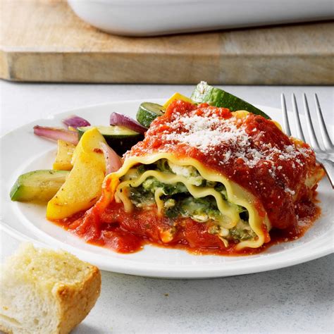Spinach And Cheese Lasagna Rolls Recipe Taste Of Home