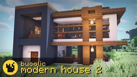 Minecraft Bucolic Modern House 2 Quick Tutorial Brayn And Blocks