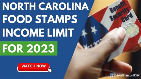 North Carolina Food Stamp Income Limits For 2023 Youtube