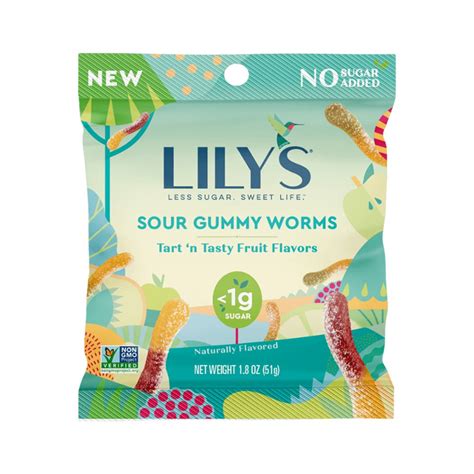 Lilys Sour Gummy Worms 18 Oz Bag