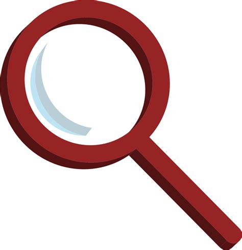 Magnifying Glass Vector Red Clipart Full Size Clipart 5708400