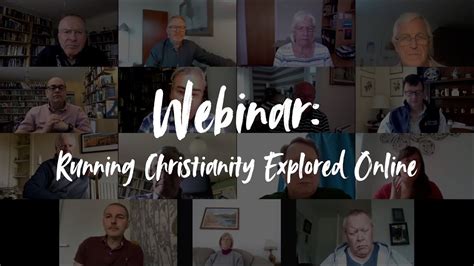 Webinar Running Christianity Explored On Zoom Evangelism In