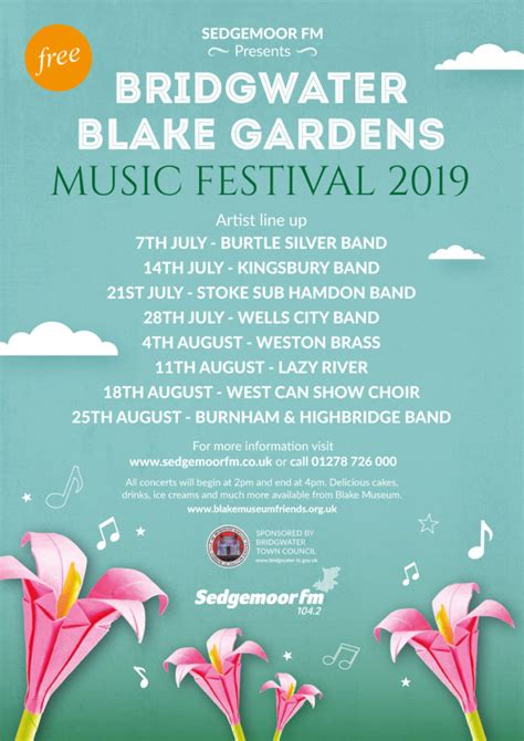 Blake Gardens Music Festival Westonzoyland Parish Council