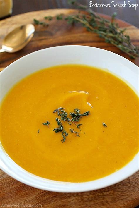 Easy Butternut Squash Soup Yummy Healthy Easy