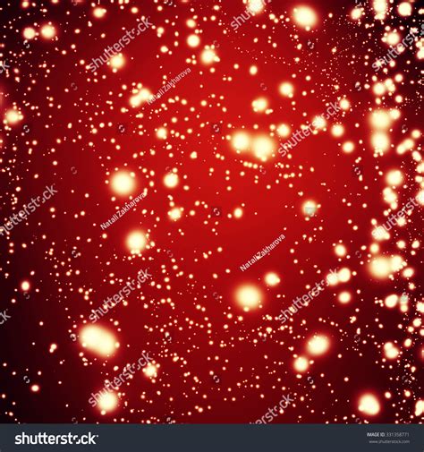 Red Christmas Background Holiday Lights With Bokeh And